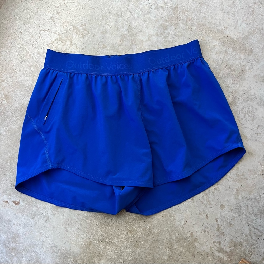 Outdoor Voices Blue Relay 3” Shorts